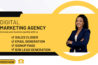 be your online commissioned based virtual sales closer, sales rep, b2b lead gen