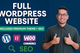 develop a wordpress site with premium tools and free SEO