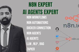 create n8n ai agents, n8n workflows, n8n integrations and automations