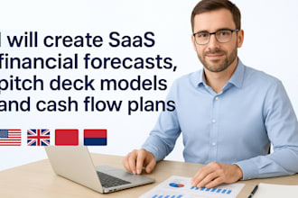create professional saas forecasts, pitch deck models for canadian startups