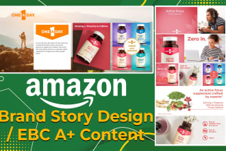 design a professional amazon brand story pages