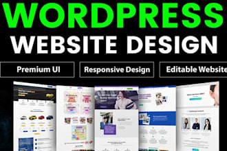 design a 2025, competitive, wordpress website in your niche with elementor,
