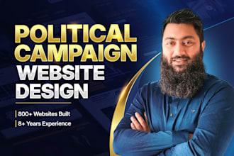 build a professional website for political campaigns and election candidates