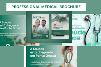design medical catalog, health product booklet, hospital brochure layout