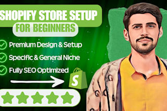 do shopify store setup for beginners
