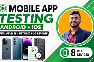 test your android and ios mobile app