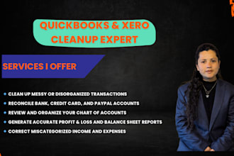 fix, clean up, and reconcile your quickbooks or xero books