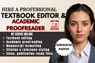 professionally edit proofread and format your textbook or educational manuscript