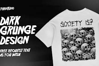 make edgy dark grunge tee designs for your brand