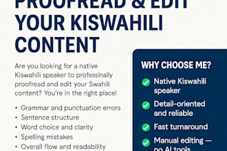 write engaging seooptimized swahili articles for your blog and website