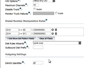 set up your did number sip trunk, outbound cal, inbound call, call centre