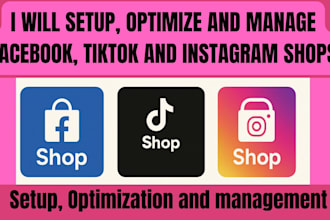 setup optimize and manage facebook instagram with tiktok shops