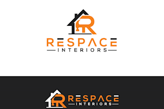 design a modern vintage building, interior logo