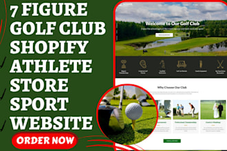 build golf shopify golf accessories store golf website golf dropshipping store