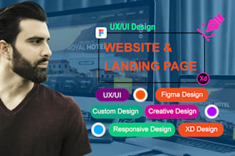 design clean, modern UX UI website design with great user experience