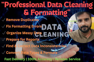 clean and format excel or CSV data and create pivot table reports