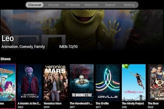 build iptv app, p2p app, smart tv app, live tv app, m3u playlist with panel