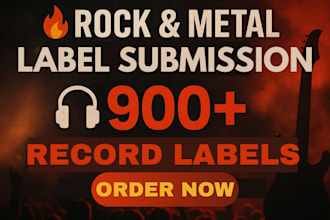 rock metal record label submission to top active 900 record labels to get signed