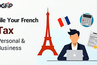 file french personal or business tax ir, is, tva in english french