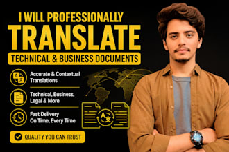 professionally translate technical and business documents