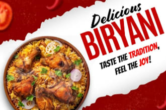 make restaurant posters and flyers for you