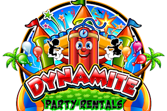 make a proffesional bounce house logo