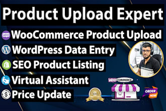 do woocommerce product upload and wordpress data entry