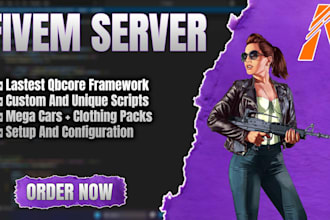 create custom fivem qbcore base for ur server