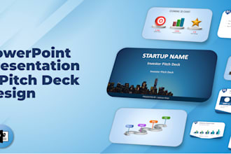 do investor pitch deck and powerpoint slide design
