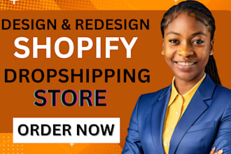 create shopify website design shopify store redesign shopify dropshipping  store
