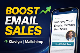 design editable klaviyo, mailchimp, and brevo email template