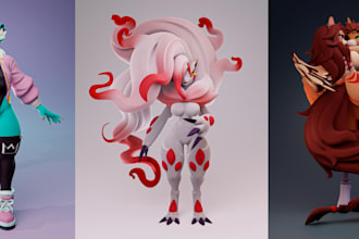 creature design for animate,nsfw stylized game character,3d cartoon anthro,furry