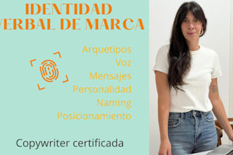 crearé la identidad verbal y voz estratégica de tu marca