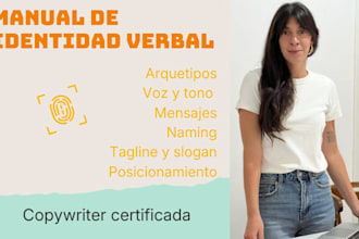 crearé la identidad verbal y voz estratégica de tu marca