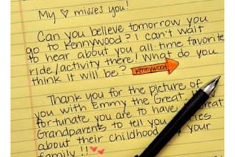 write a handwritten letter for you