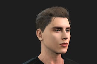 fix human image 3d model, realistic game character, daz3d, elf model, game asset