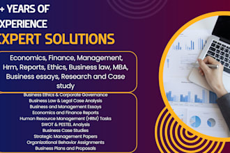 do ethics, business law, HR management, economics, MBA