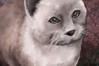 paint a digital portrait of your pet