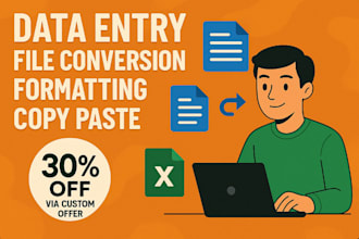 handle typing, formatting, and file conversions professionally