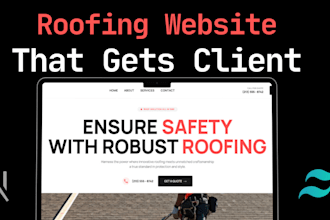 build a custom roofing company website that generates leads