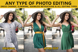 do realistic dress change, and all type of editing with ai