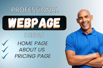 do homepage, pricing page, about, contact page design on wix squarespace framer