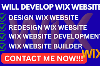 design wix website redesign wix website create wix website development with seo