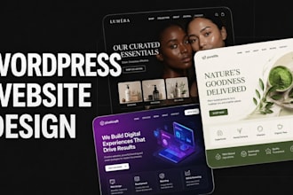 design a responsive elementor wordpress website for small business