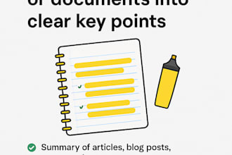 condense and simplify your content into easy summaries