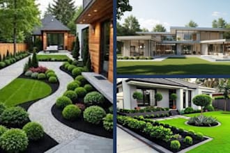 do architectural 2d landscape design site plan garden design stamp city permit