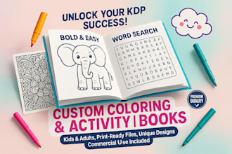 create kids adults coloring children activity book amazon kindle activity book