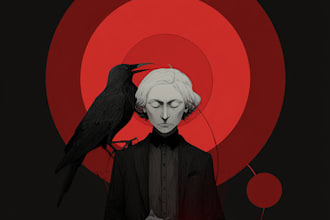 create a detailed dark art illustration