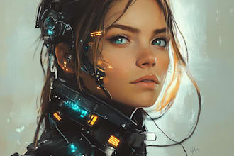 draw fantasy sci fi and fantasy sci fi character