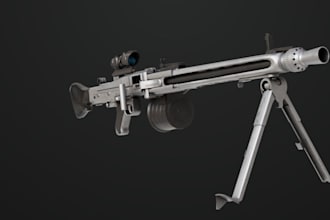 replica 3d weapons for 3d print,fictional hammer,landmine,submachine gun,3d rig